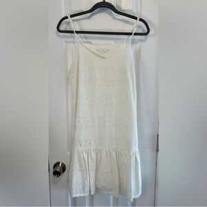 Potters Pot White on White Print Dress